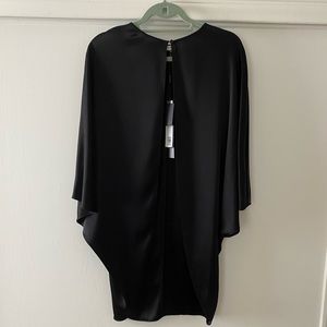 Halston Heritage Satin Cape Top